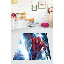 Viyana Home Dijital Baskılı Kaymaz Taban Yıkanabilir Modern Örümcek Adamlı Çocuk Odası Halısı VHÇ-SD-194