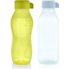 Tupperware Eco Sise Suluk 310 ml Limoni ve Kare 500 ml Mavi 2'li