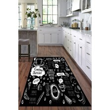 Viyana Home Dijital Baskılı Kaymaz Taban Yıkanabilir Modern Mutfak Halısı VHM-HM-558