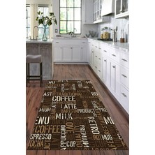Viyana Home Dijital Baskılı Kaymaz Taban Yıkanabilir Modern Mutfak Halısı VHM-HM-584