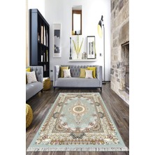 Viyana Home Dijital Baskılı Kaymaz Taban Yıkanabilir Çerçeveli Salon Halısı Mutfak Halısı Yolluk Vh-Hk-30