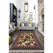 Viyana Home Dijital Baskılı Kaymaz Taban Yıkanabilir Klasik Salon Halısı Mutfak Halısı Yolluk Vh-Hk-35