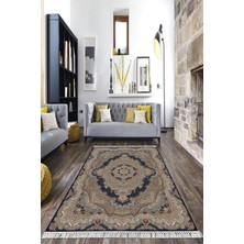 Viyana Home Dijital Baskılı Kaymaz Taban Yıkanabilir Klasik Salon Halısı Mutfak Halısı Yolluk Vh-Hk-49