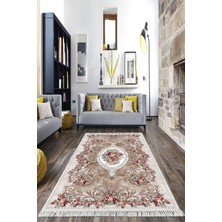 Viyana Home Dijital Baskılı Kaymaz Taban Yıkanabilir Klasik Salon Halısı Mutfak Halısı Yolluk Vh-Hk-71