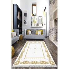 Viyana Home Dijital Baskılı Kaymaz Taban Yıkanabilir Çerçeveli Salon Halısı Mutfak Halısı Yolluk VH-HK-112