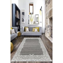 Viyana Home Dijital Baskılı Kaymaz Taban Yıkanabilir Çerçeveli Salon Halısı Mutfak Halısı Yolluk VH-HK-155