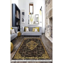 Viyana Home Dijital Baskılı Kaymaz Taban Yıkanabilir Göbekli Salon Halısı Mutfak Halısı Yolluk VH-HK-160