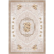 Viyana Home Dijital Baskılı Kaymaz Taban Yıkanabilir Göbekli Salon Halısı Mutfak Halısı Yolluk VH-HK-167