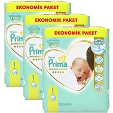 Prima Bebek Bezi Premium Care 1 Beden Aylık Fırsat Paketi 2-5 kg 210'lu