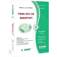 Egem Eğitim Yayınları AÖFanad. Türk Dili ve Edebiyatı 3. Sınıf Güz Dönemi 5 Dönem Konu ve Soru Set