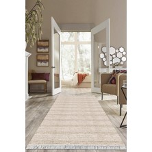 Viyana Home Dijital Baskılı Kaymaz Taban Yıkanabilir Sade Model Salon Halısı Mutfak Halısı Yolluk VH-HS-217