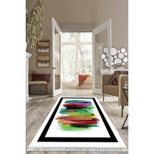 Viyana Home Dijital Baskılı Kaymaz Taban Yıkanabilir Modern Salon Halısı Mutfak Halısı Yolluk VH-HS-242