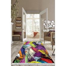 Viyana Home Dijital Baskılı Kaymaz Taban Yıkanabilir Modern Salon Halısı Mutfak Halısı Yolluk VH-HS-328