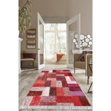 Viyana Home Dijital Baskılı Kaymaz Taban Yıkanabilir Modern Salon Halısı Mutfak Halısı Yolluk VH-HS-374