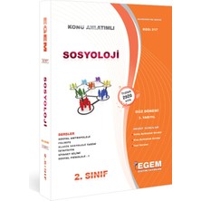 Egem Eğitim Yayınları AÖFanad. Sosyoloji Güz ve Bahar Dönemi 2. Sınıf Konu Anlatımlı Soru