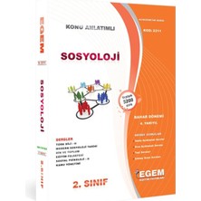 Egem Eğitim Yayınları AÖFanad. Sosyoloji Güz ve Bahar Dönemi 2. Sınıf Konu Anlatımlı Soru
