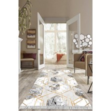Viyana Home Dijital Baskılı Kaymaz Taban Yıkanabilir Modern Salon Halısı Mutfak Halısı Yolluk VH-HS-271