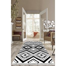 Viyana Home Dijital Baskılı Kaymaz Taban Yıkanabilir Modern Salon Halısı Mutfak Halısı Yolluk VH-HS-470