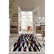 Viyana Home Dijital Baskılı Kaymaz Taban Yıkanabilir Modern Salon Halısı Mutfak Halısı Yolluk VH-HS-409