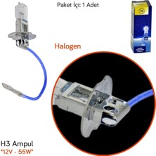 Tas 12V H3 Ampul 55W Halogen SL3302 (10 Lu)