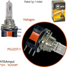 Tas 12V H15 Ampul 15/55W PGJ23T-1 Halogen SL3314 (2 Li)