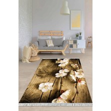 Viyana Home Dijital Baskılı Kaymaz Taban Yıkanabilir Modern Salon Halısı Mutfak Halısı Yolluk VH-HY-1108