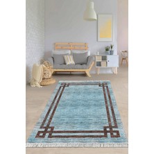 Viyana Home Dijital Baskılı Kaymaz Taban Yıkanabilir Modern Salon Halısı Mutfak Halısı Yolluk VH-HY-1302