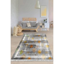 Viyana Home Dijital Baskılı Kaymaz Taban Yıkanabilir Modern Salon Halısı Mutfak Halısı Yolluk VH-HY-1354