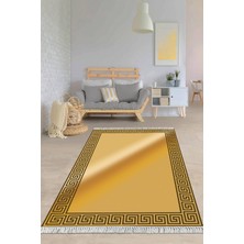 Viyana Home Dijital Baskılı Kaymaz Taban Yıkanabilir Çerçeveli Salon Halısı Mutfak Halısı Yolluk VH-HY-1397