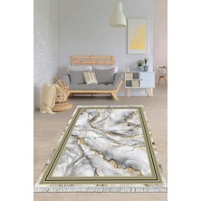 Viyana Home Dijital Baskılı Kaymaz Taban Yıkanabilir Çerçeveli Salon Halısı Mutfak Halısı Yolluk VH-HY-966
