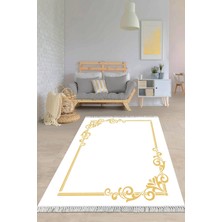 Viyana Home Dijital Baskılı Kaymaz Taban Yıkanabilir Modern Salon Halısı Mutfak Halısı Yolluk VH-HY-998