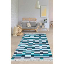 Viyana Home Dijital Baskılı Kaymaz Taban Yıkanabilir Modern Salon Halısı Mutfak Halısı Yolluk VH-HY-1442