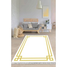 Viyana Home Dijital Baskılı Kaymaz Taban Yıkanabilir Çerçeveli Salon Halısı Mutfak Halısı Yolluk VH-HY-1013