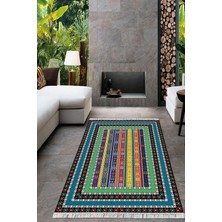 Viyana Home Dijital Baskılı Kaymaz Taban Yıkanabilir Modern Salon Halısı Mutfak Halısı Yolluk VH-HT-1115