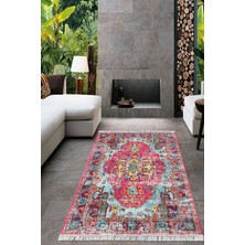 Viyana Home Dijital Baskılı Kaymaz Taban Yıkanabilir Modern Salon Halısı Mutfak Halısı Yolluk VH-HT-1201