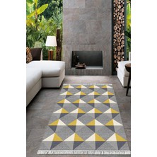 Viyana Home Dijital Baskılı Kaymaz Taban Yıkanabilir Modern Salon Halısı Mutfak Halısı Yolluk VH-HT-975