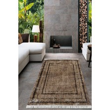 Viyana Home Dijital Baskılı Kaymaz Taban Yıkanabilir Çerçeveli Salon Halısı Mutfak Halısı Yolluk VH-HT-974