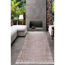 Viyana Home Dijital Baskılı Kaymaz Taban Yıkanabilir Sade Desen Salon Halısı Mutfak Halısı Yolluk Vh-Ht-20