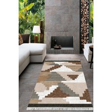 Viyana Home Dijital Baskılı Kaymaz Taban Yıkanabilir Modern Salon Halısı Mutfak Halısı Yolluk VH-HT-171
