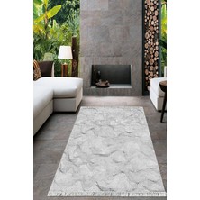 Viyana Home Dijital Baskılı Kaymaz Taban Yıkanabilir Sade Desen Salon Halısı Mutfak Halısı Yolluk VH-HT-211