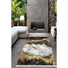 Viyana Home Dijital Baskılı Kaymaz Taban Yıkanabilir Modern Salon Halısı Mutfak Halısı Yolluk VH-HT-316