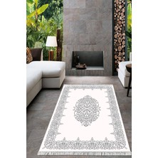 Viyana Home Dijital Baskılı Kaymaz Taban Yıkanabilir Çerçeveli Salon Halısı Mutfak Halısı Yolluk VH-HT-344