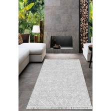 Viyana Home Dijital Baskılı Kaymaz Taban Yıkanabilir Sade Desen Salon Halısı Mutfak Halısı Yolluk VH-HT-411