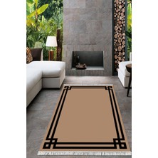 Viyana Home Dijital Baskılı Kaymaz Taban Yıkanabilir Çerçeveli Salon Halısı Mutfak Halısı Yolluk VH-HT-438