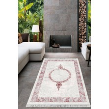 Viyana Home Dijital Baskılı Kaymaz Taban Yıkanabilir Çerçeveli Salon Halısı Mutfak Halısı Yolluk VH-HT-505