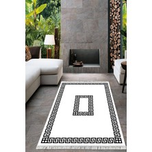 Viyana Home Dijital Baskılı Kaymaz Taban Yıkanabilir Çerçeveli Salon Halısı Mutfak Halısı Yolluk VH-HT-595