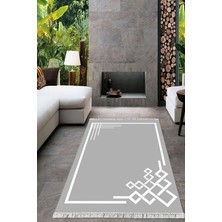 Viyana Home Dijital Baskılı Kaymaz Taban Yıkanabilir Çerçeveli Salon Halısı Mutfak Halısı Yolluk VH-HT-856