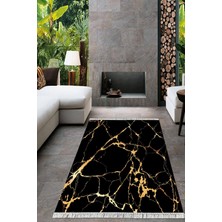 Viyana Home Dijital Baskılı Kaymaz Taban Yıkanabilir Mermer Desen Salon Halısı Mutfak Halısı Yolluk VH-HT-797