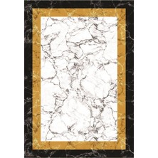 Viyana Home Dijital Baskılı Kaymaz Taban Yıkanabilir Mermer Desen Salon Halısı Mutfak Halısı Yolluk VH-HT-808