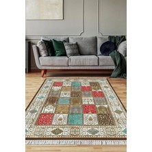 Viyana Home Dijital Baskılı Kaymaz Taban Yıkanabilir Salon Halısı Mutfak Halısı Yolluk Vh-Sd-1